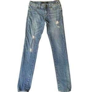 Joe’s Big Girl Skinny Jeans size 16 Blue Mid Rise Stretch Boot Adjustable Waist